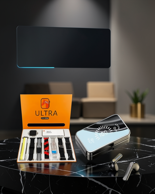 Akıllı Saat 2.09 inç HD IPS Ekranlı 7 Kordonlu Uzun Pil Ömrü UCZW93S20K