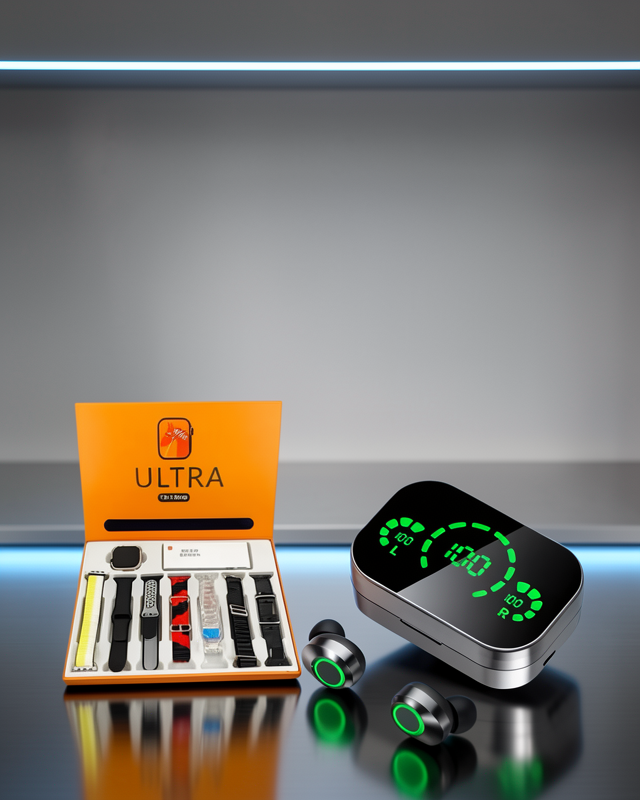 Akıllı Saat 7 Kordonlu Powerbank Dijital Göstergeli UCZW9YD3KK