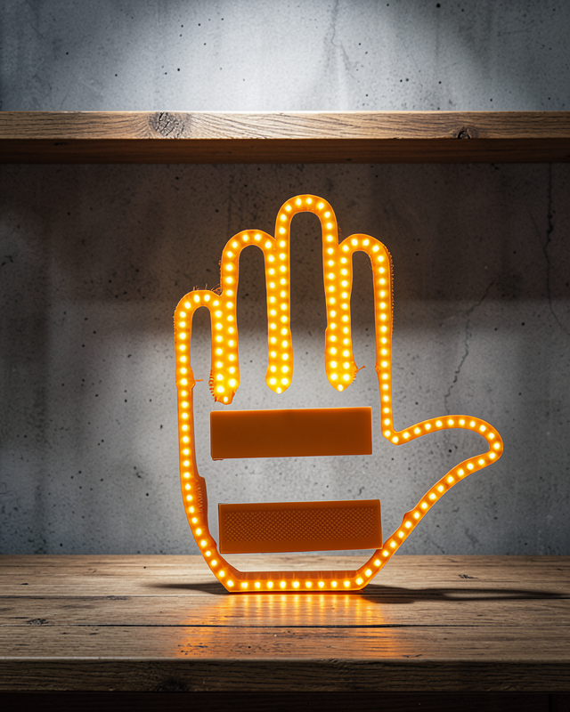 El Simgesi Reflektör Araç İçi Kullanım UCZGESTURE3