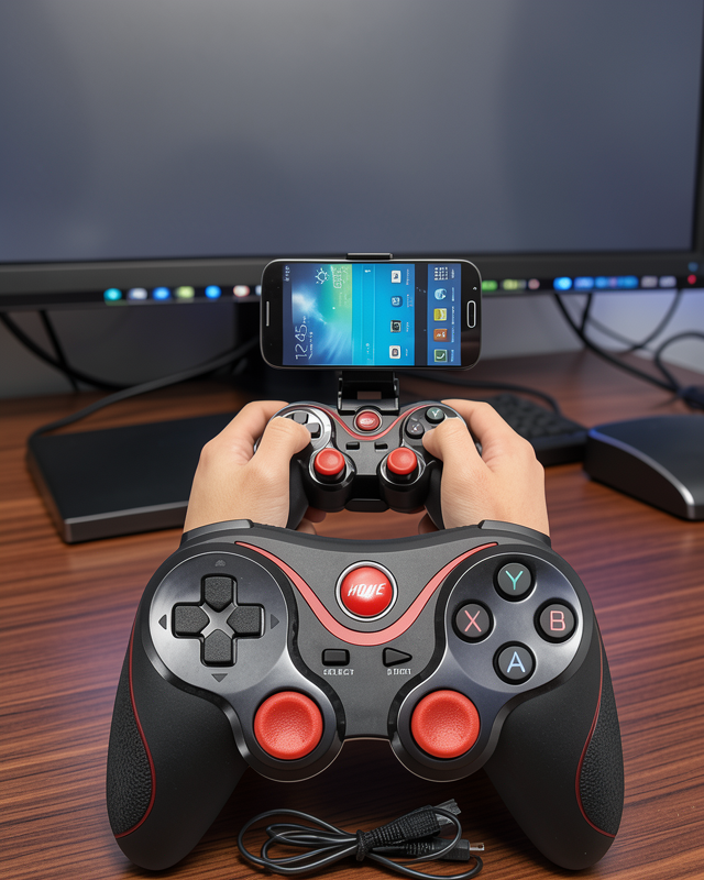 Oyun Kolu Android Uyumlu X3GAMEPAD2 Bluetooth 2.4G