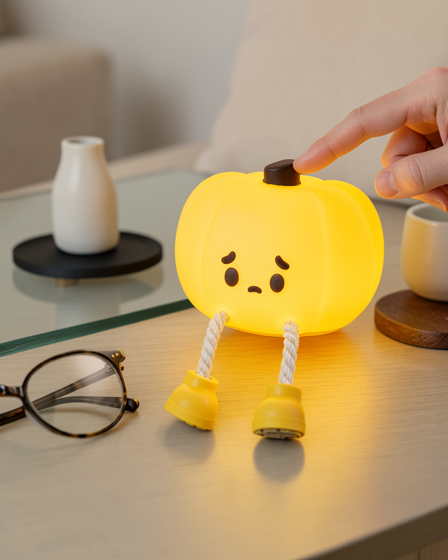 Pumpkin LED Gece Lambası Üç Kademeli Işık Ayarlı XUCZZKABAKIŞIK-4-1