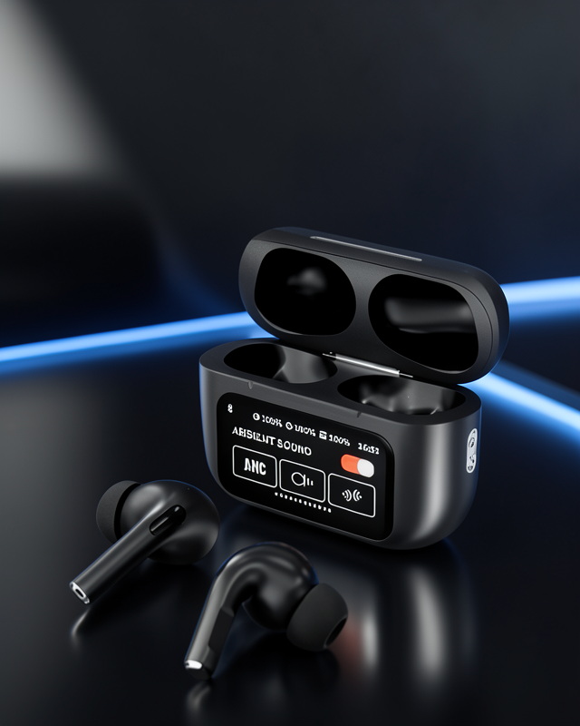 Bluetooth Kulaklık Ekranlı Uzun Şarj Süreli UCZL58SİYAHEKRANLI3