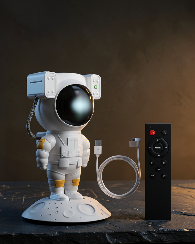 Taşınabilir Astronot Projeksiyon Hoparlör UCZASTRONOTLAMBA1