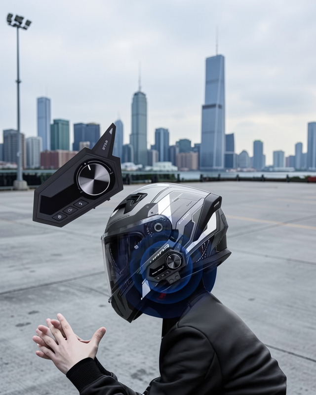 Kask Kulaklığı Bluetooth 5.0 ANC Yüksek Ses Kalitesi UCZBT18CİNTERCOM3