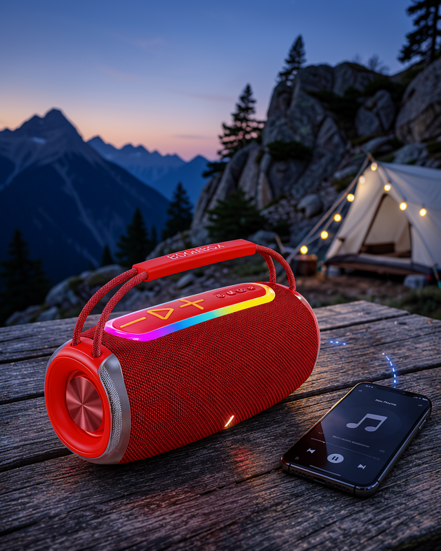 Taşınabilir 20W RGB Hoparlör IPX6 Su Dayanıklı XUCZX360SPEAKER-5-1