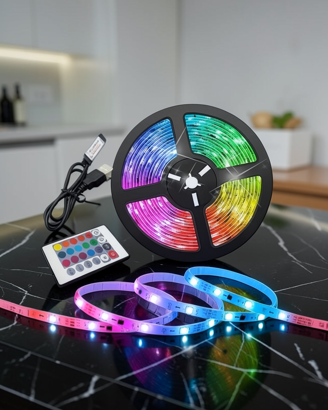 LED Şerit 5 Metre RGB Kumandalı UCZ5MŞERİTLED3