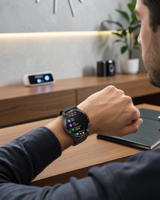 Akıllı Saat Sesli Asistanlı Bluetooth Bağlantılı XUCZSW65AKILLISAATT-1-1