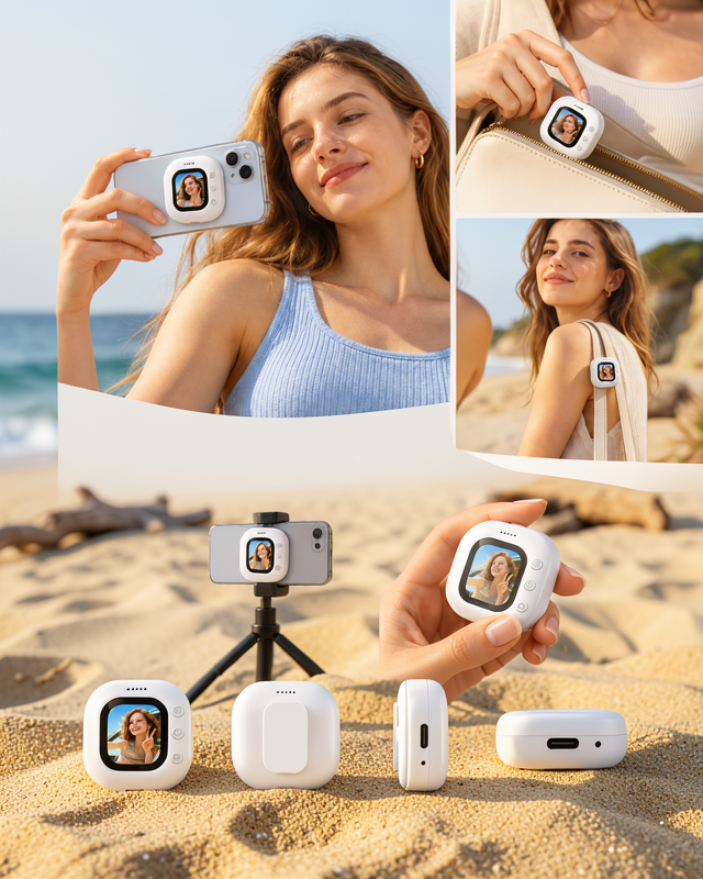 Kablosuz Mini Selfie Ekranı T30ekran-4