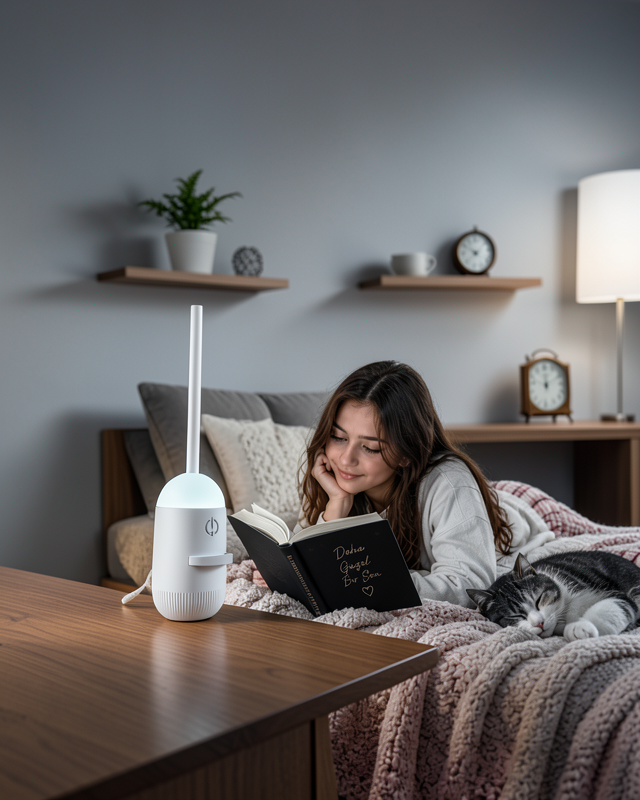 Gece Lambası Yıldız Ay Projeksiyonlu Gl001gecelambası-3