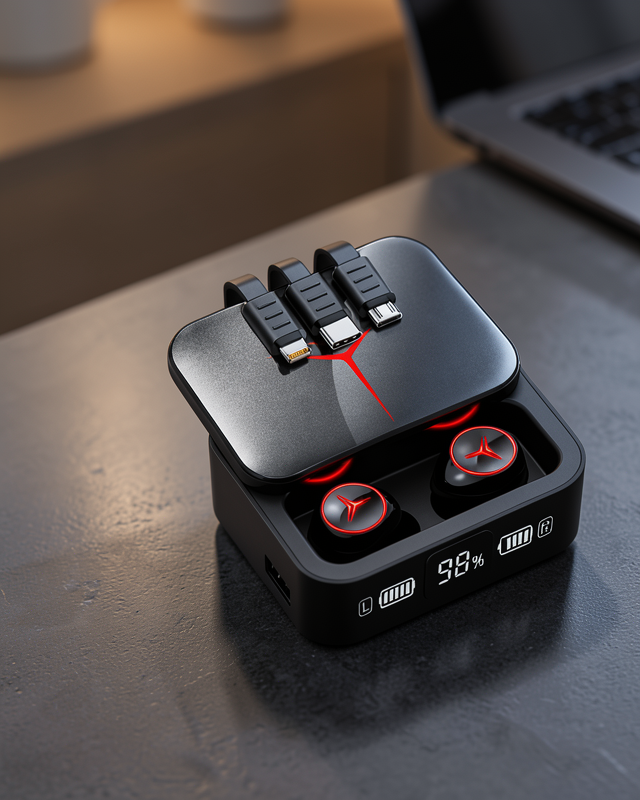 TWS Kulaklık Powerbank Özelliği UUCZM88KULAKLIKK2-1-1