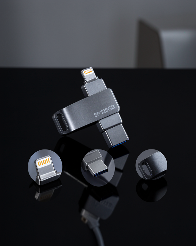 128GB Çoklu Girişli USB Flash Bellek 128gbıphoneotg-1