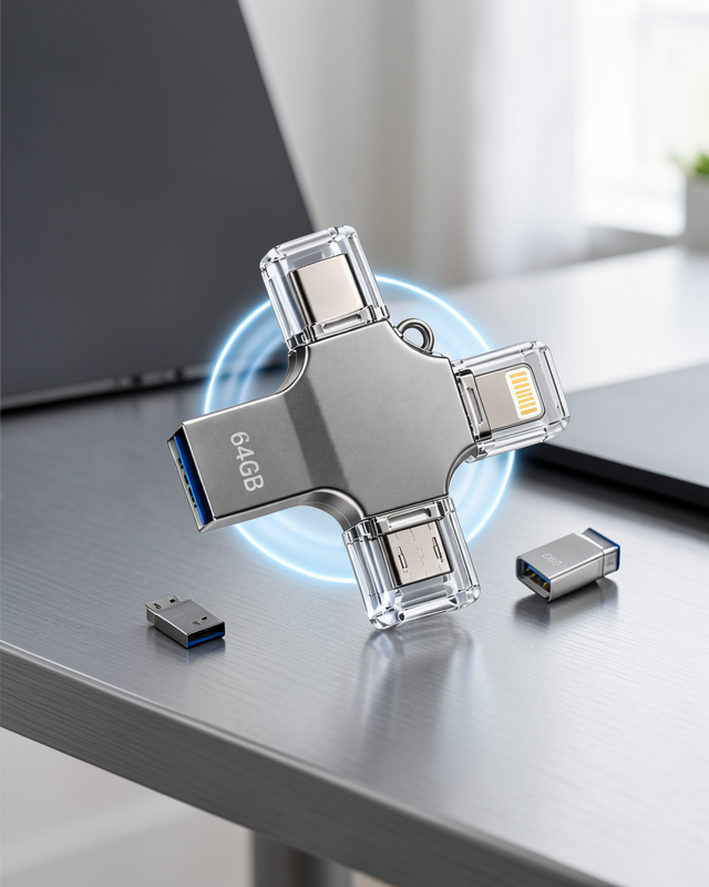 64GB Çoklu Bağlantılı Flash Bellek 64gbıphoneotg-2