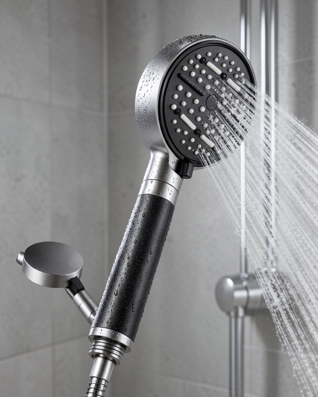 6 Modlu Filtreli Duş Başlığı Büyük Panel Siyah Model: büyükboyfiltreli-siyah-5