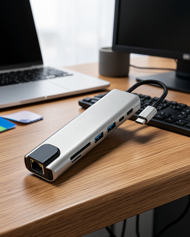 Type-C HDMI ve Ethernet Adaptör 8-in-1 XUCZMACBOOKÇEVİRİCİİİİİİ-6
