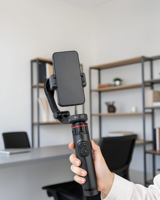 AI Gimbal Selfie Stick Yüz Takipli Katlanabilir Tripod UCZZPDC22GİMBEL-4