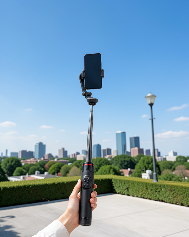 Gimbal Selfie Stick 360° Otomatik Yüz Takibi UCZZPDC22GİMBEL-2