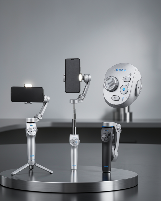 3 Eksenli Telefon Gimbal AI Takip Katlanabilir UCZZPDM01GİMBEL-1
