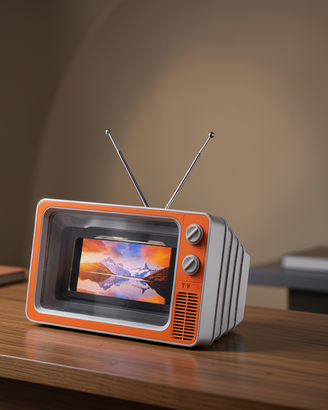 Retro TV Tasarımı 12 İnç HD Fresnel Lens Taşınabilir Ekran Büyütücü