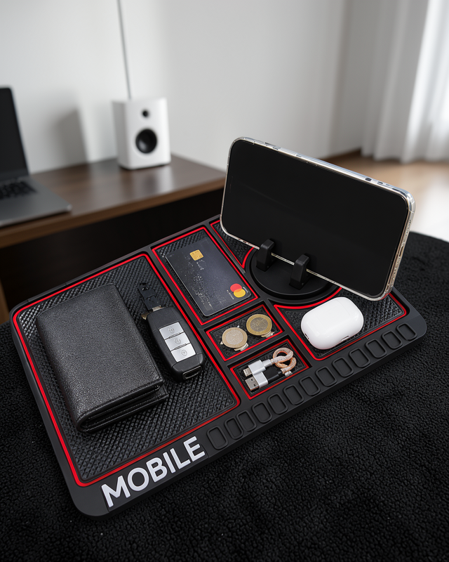 Araç İçi Kaydırmaz Mat Telefon Standlı UCZZNUMARATORPAD-1