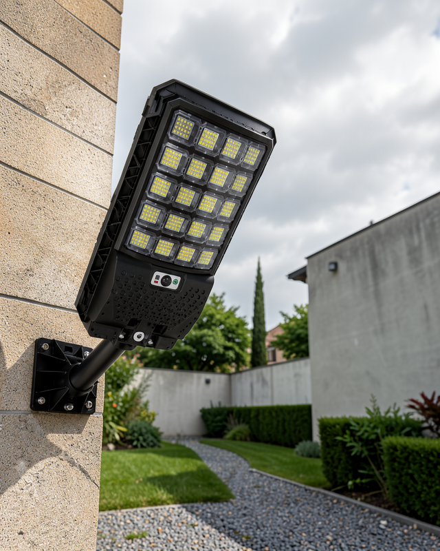 Güneş Enerjili LED Sokak Lambası PIR Hareket Sensörlü UCZZW7207SOLARLAMBA-1