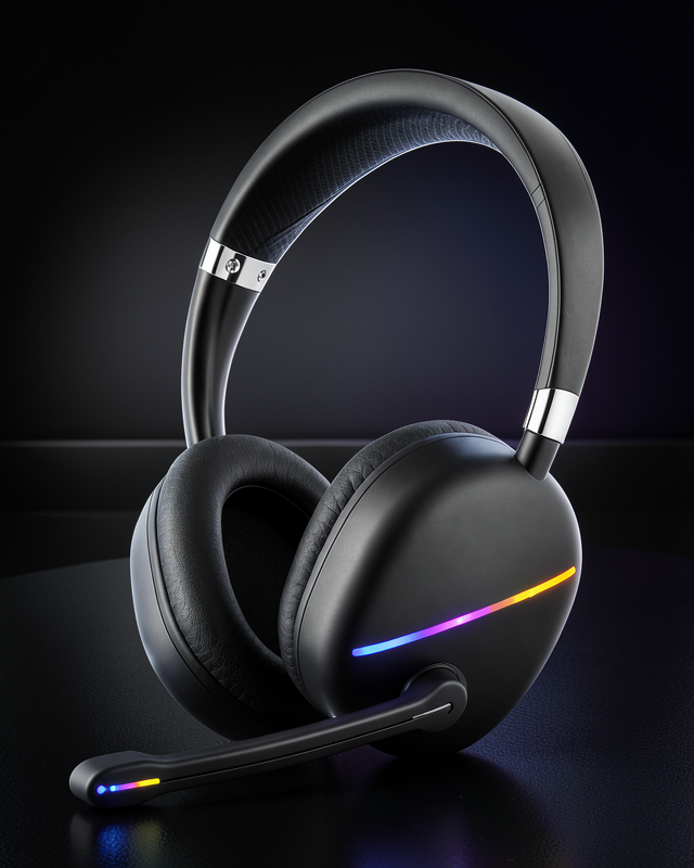 Bluetooth Kulak Üstü Kulaklık RGB Aydınlatmalı Type-C Şarjlı UCZZMAX17-1-1