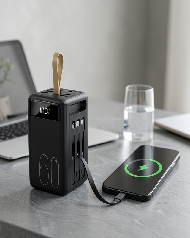 4 Çıkışlı Taşınabilir Şarj Cihazı XUCZ60000POWERBANK-10