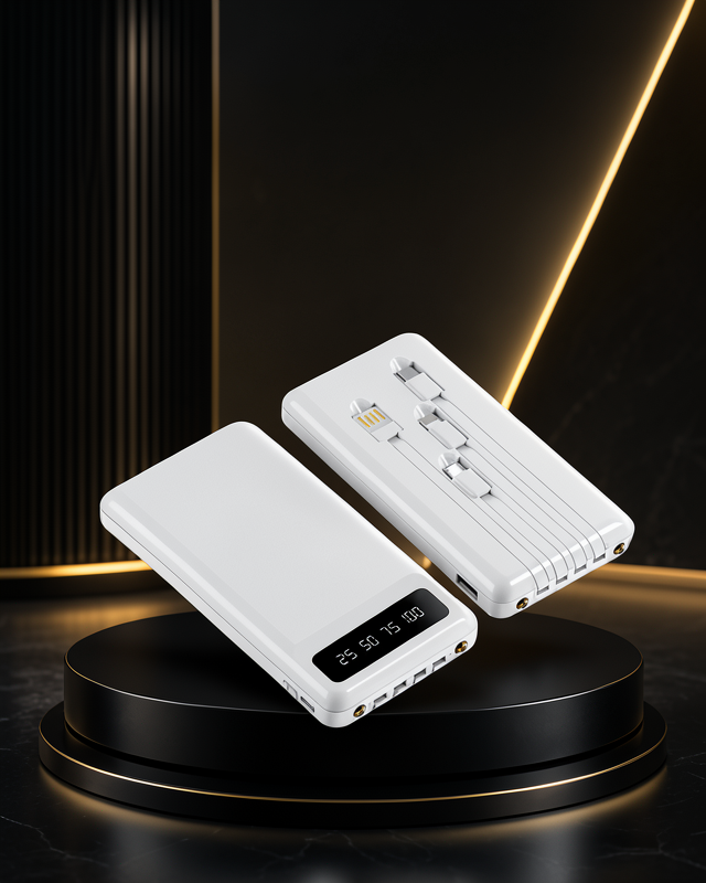 20.000mAh PD Powerbank LCD Ekranlı İçli Kablo XUCZ20MAHPOWERBANK-6