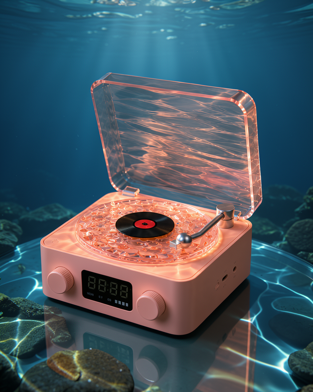 Retro Saatli Bluetooth Hoparlör Gece Lambalı UUCZZZGRAMAFONSPEAKER-33