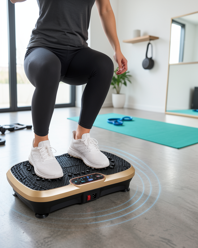 Evde Spor İçin Titreşimli Plate Fitness Platformu Yeni Nesil