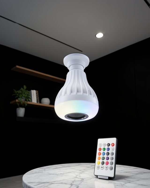 Kablosuz Bluetooth Hoparlör Led Lamba UUCZLAMBAHOPARLÖR3-1