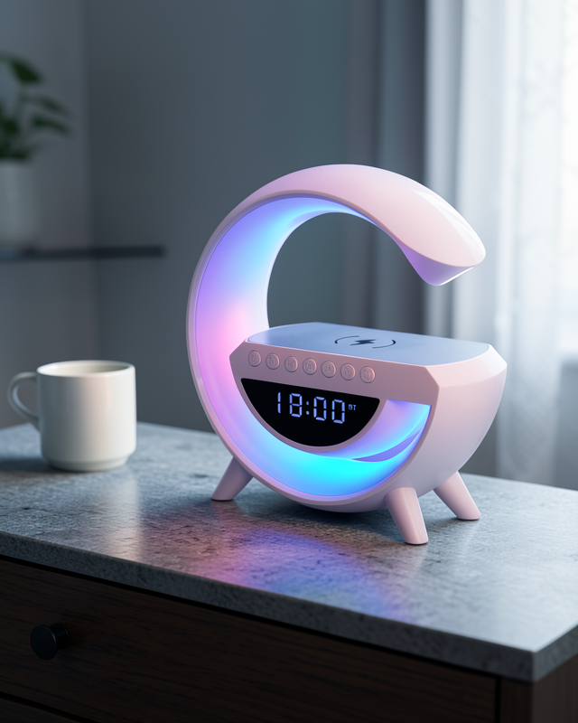 Bluetooth Hoparlör 15W Kablosuz Şarj LED Gece Lambası UUCZGOOGLEDİJİTAL2-1