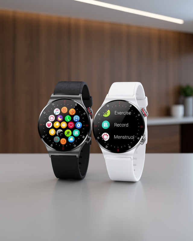 Akıllı Saat Amoled Ekran Bluetooth Sesli Görüşme Nabız Ölçer