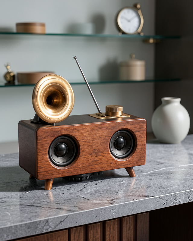 Retro Stil Bluetooth Hoparlör UUCZB6SPEAKER1-1