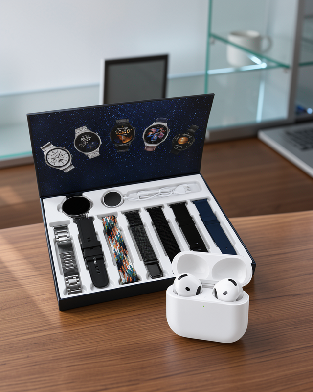 Akıllı Saat ve Pro Bluetooth Kulaklık ANC Özellikli UUCZ7KORDONLUSAİRPODSPROK-1
