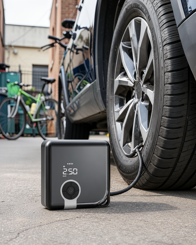 Çok Fonksiyonlu Kompresör 150 PSI 6000 mAh UCZZZZC001ARAÇPOMPASI-8