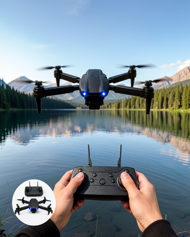 Katlanabilir 4K HD Kamera Uzaktan Kumandalı Drone UCZZE99PRODRON-2
