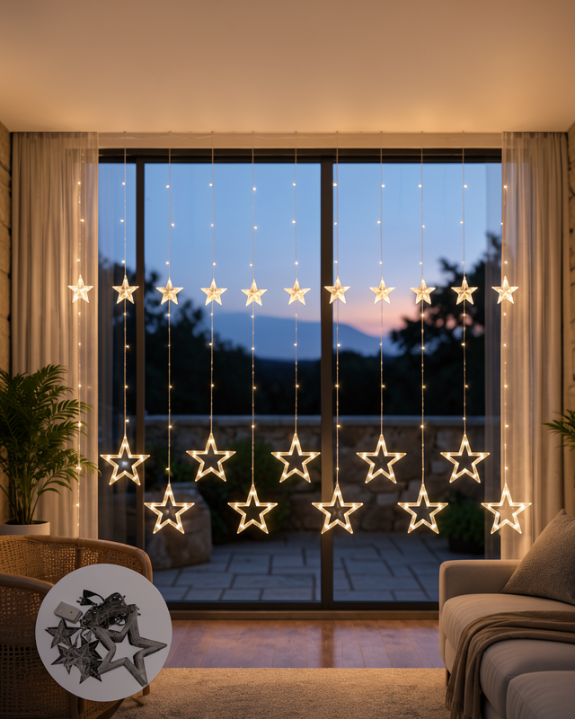 Yıldız Peri Led Perde 3x3 Metre UCZZZYILDIZPERİLED-9