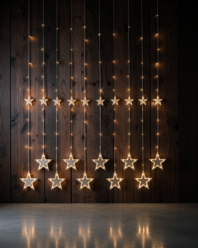 Dekoratif Yıldız Peri Led Perde 3x3 Metre UCZZZYILDIZPERİLED-8