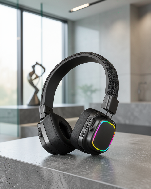 Katlanabilir Işık Efektli Bluetooth 5.3 Kulaklık UCZZZXY30SODO-7