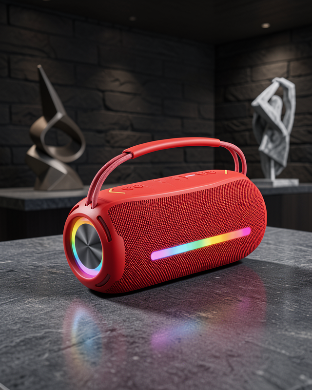 RGB Işıklı Taşınabilir Hoparlör UCZZZX360SPEAKER-9