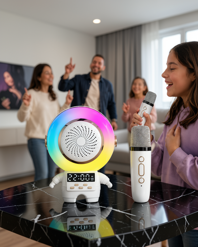 Astronot Bluetooth Hoparlör Kablosuz Mikrofonlu UCZZZTEKMİKROFONASTROSPEAKER-7