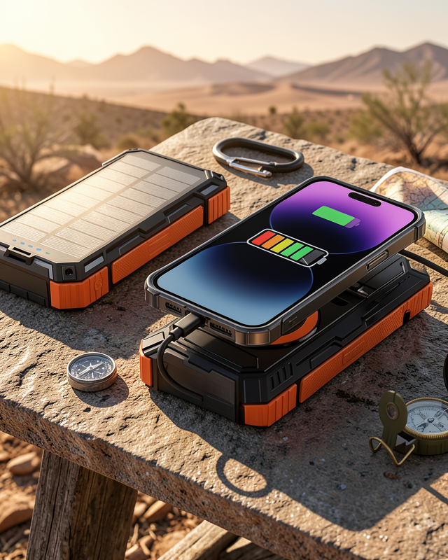 20000 mAh Kablosuz Şarjlı Güneş Enerjili Powerbank UCZZSOLAR20000POWERBANK-3