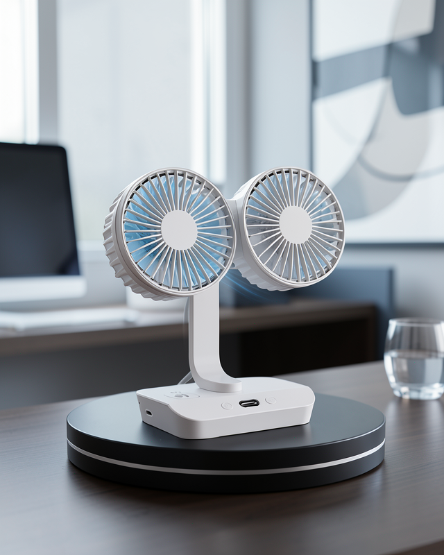 Sessiz Çalışan Çift Kafalı USB Fan UCZZZSP01FAN-8