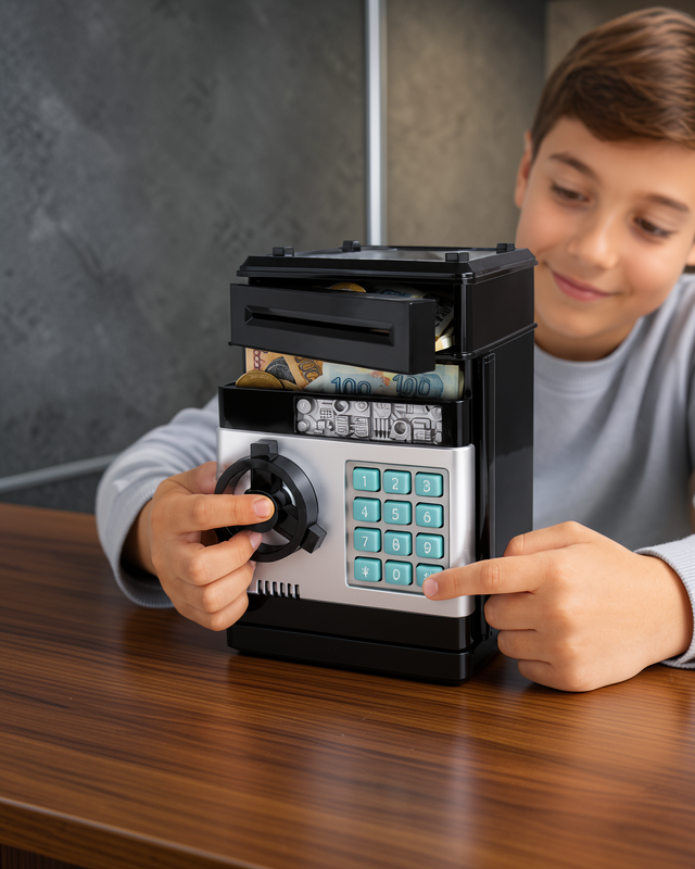 Işıklı Sesli ATM Görünümlü Kumbara UCZZZSAM53NUMBERBANK-23