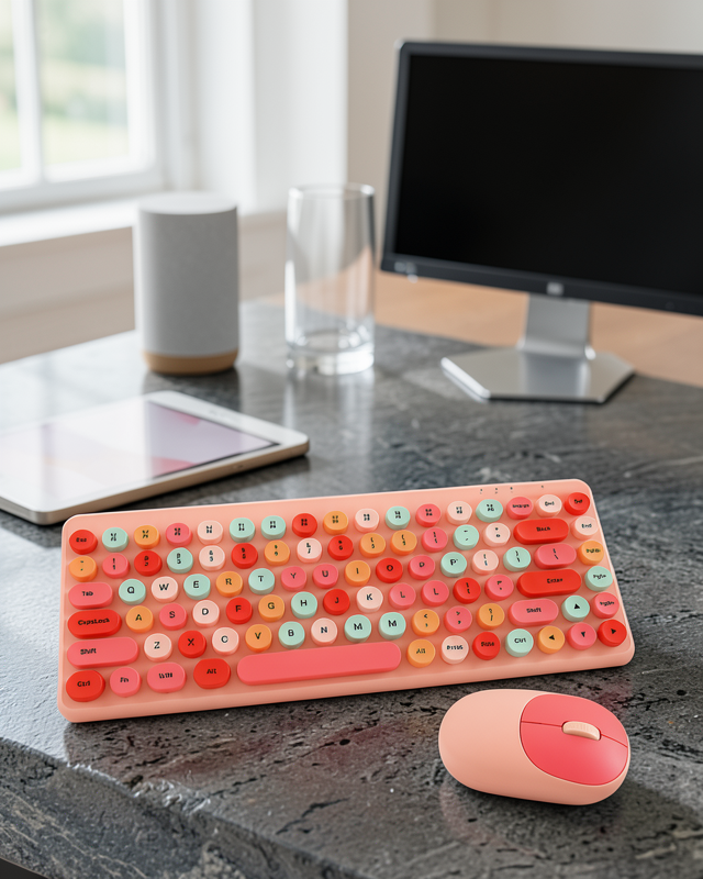 Kablosuz Bluetooth Klavye – Çoklu Cihaz Desteği UCZZZQW02PEMBEKLAVYEMOUSE-7
