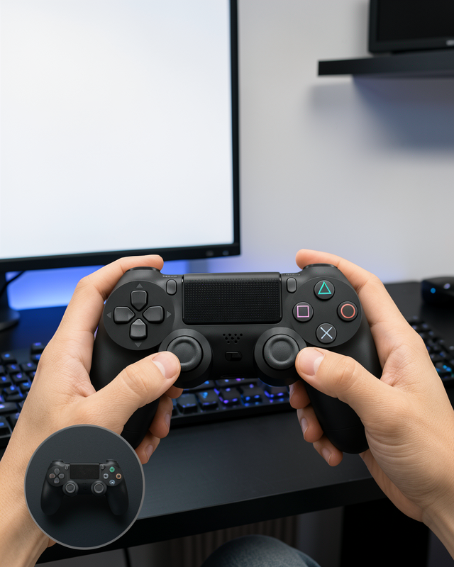 Kablosuz Oyun Kolu PS4 Uyumlu Gerçekçi Titreşimli Geri Bildirim UCZZZPS4KOLU-9