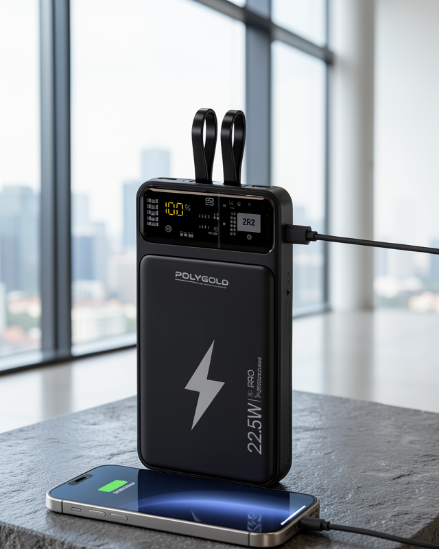 Powerbank Dijital Ekranlı 10000 mAh Çift Kablolu UCZZZPG10.000POWER-7
