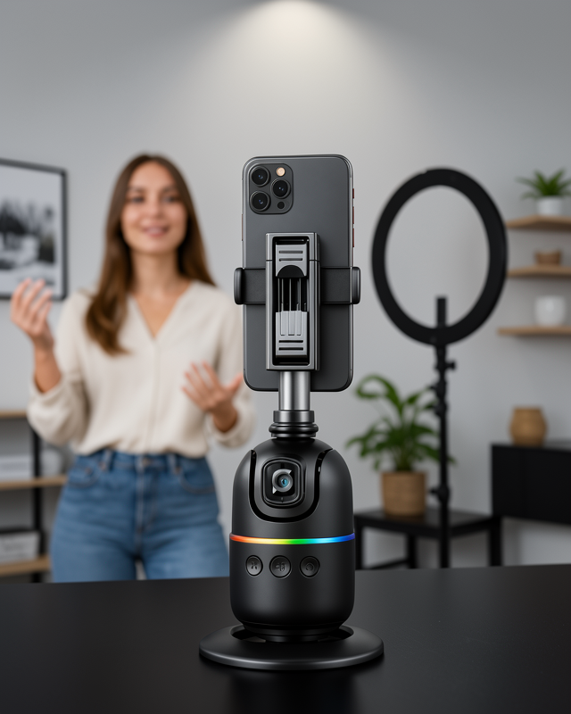 Akıllı Masa Tripodu Yüz Takipli 360° Otomatik Takip UCZZZP03TRİPOD-8
