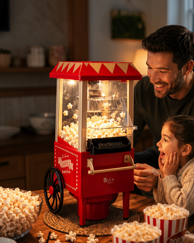 Yağsız Sıcak Hava Popcorn Makinesi UCZZPG618KIRMIZI-1