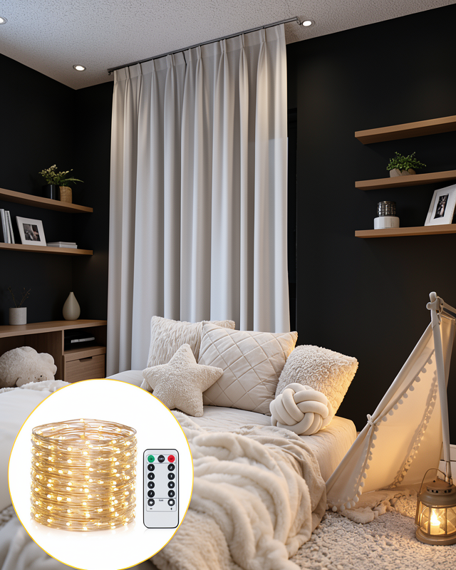 3x3 Metre Şelale Tasarımı LED Perde Işık UCZZZ3X3PERDELED-6